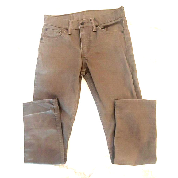 Men's Levi's 511 Slim Fit Stretch Jeans Tan ZIP Fly 29W 28W - Picture 1 of 6